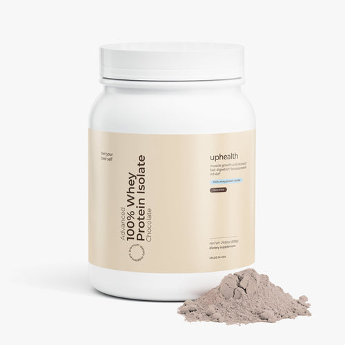 Advanced 100% Whey Protein Isolate (Chocolate) label