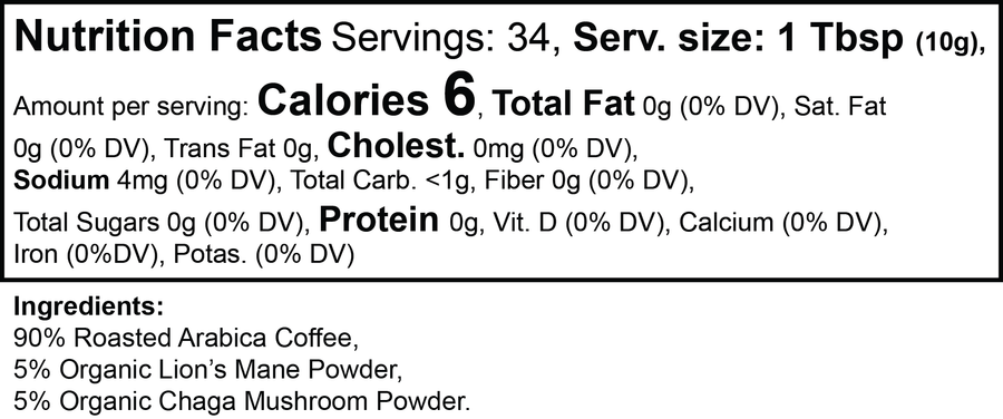 Vitality Mushroom Coffee (Medium Roast)